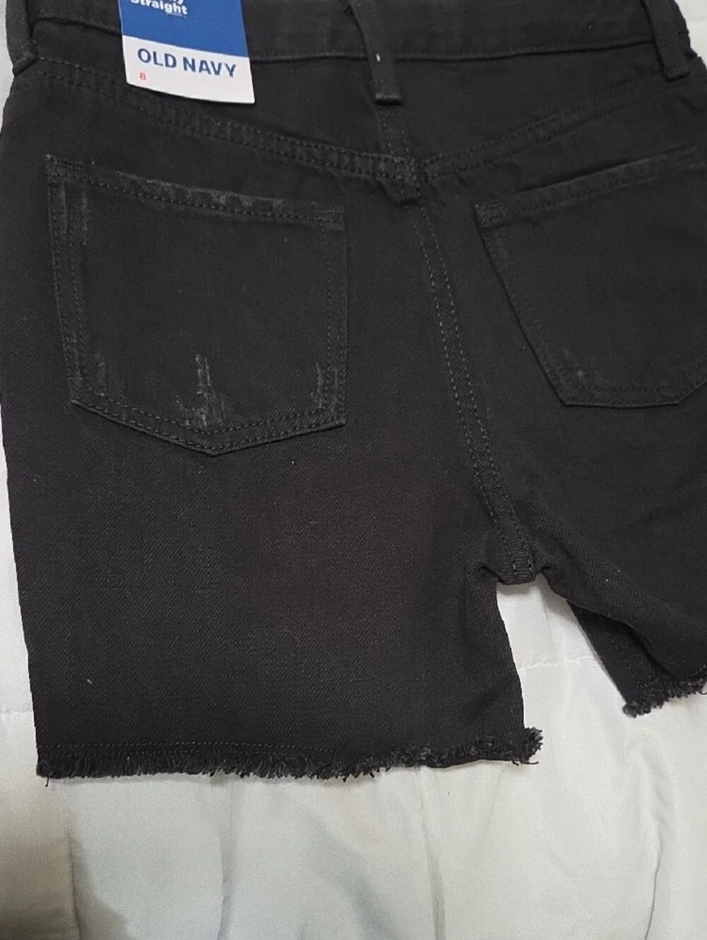 Old Navy Black Relaxed Denim Shorts